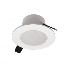 Nora NIOC-2RNDCWW - 2" Iolite Can-less Round Downlight Trim, White finish