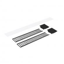 Nora NLUD-2LOUVBB - Louver Accessory Set for NLUD-2334, Black Louver, Black End Caps