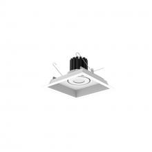 Nora NMRT3-1RL140FWW - One-Head Flanged LED Multiple Lighting Trim, 900lm per Head w/ Flood Optic, 4000K, Regressed White