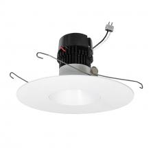 Nora NPRLV-56RNDC35XMPW - 5"/6" Pearl Low Voltage LED Round Retrofit Reflector, 1150lm / 11W, 3500K, Matte Powder