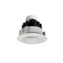 Nora NRMC3-41L127FMPW - 4" Marquise III Retrofit, Matte Powder White Reflector/Matte Powder White Flange, 120-277V;