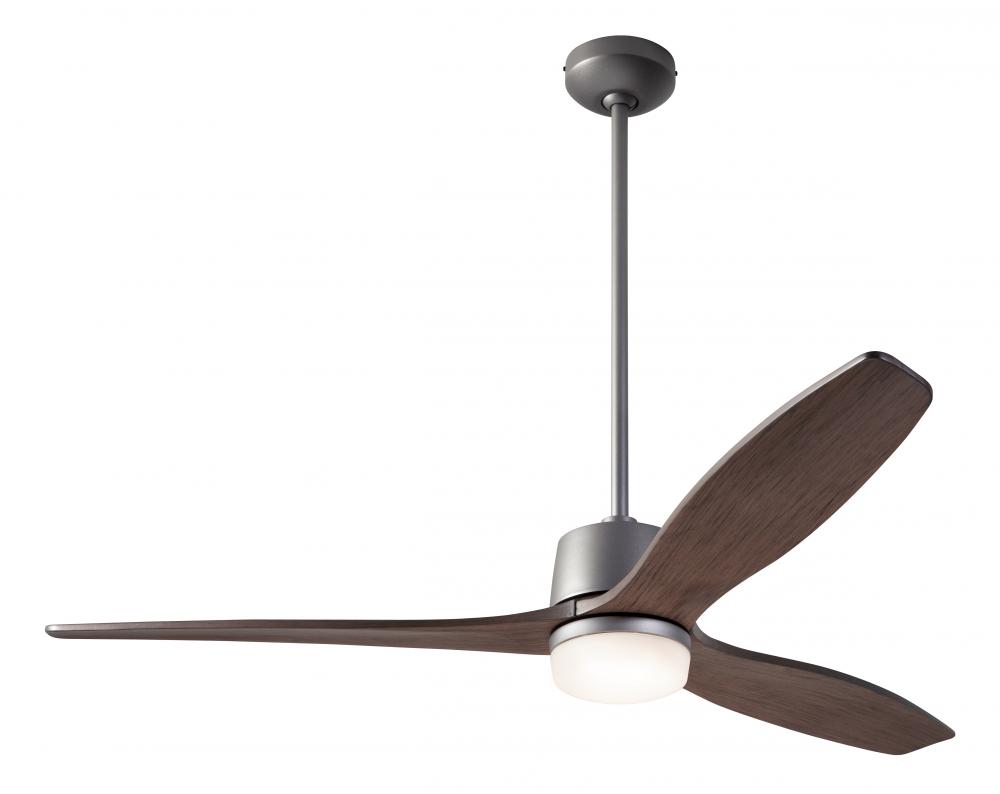 Arbor DC Fan; Graphite Finish; 54" Mahogany Blades; 17W LED; Wall Control