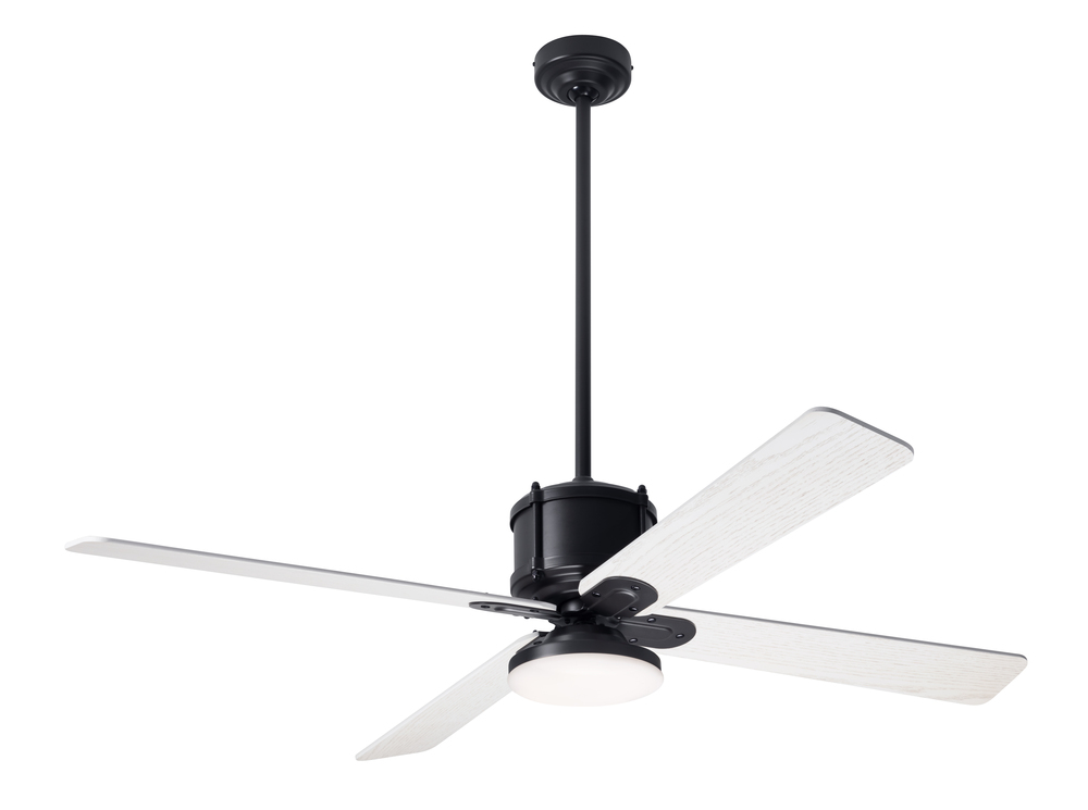 Industry DC Fan; Dark Bronze Finish; 50" Whitewash Blades; 20W LED Open; Wall Control