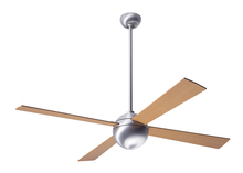 Modern Fan Co. BAL-BA-42-MP-NL-001 - Ball Fan; Brushed Aluminum Finish; 42" Maple Blades; No Light; Fan Speed Control