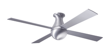 Modern Fan Co. BAL-FM-BA-42-AL-NL-001 - Ball Flush Fan; Brushed Aluminum Finish; 42" Aluminum Blades; No Light; Fan Speed Control