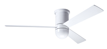 Modern Fan Co. CIR-FM-GW-50-AL-NL-WC - Cirrus Flush DC Fan; Gloss White Finish; 50" Aluminum Blades; No Light; Wall Control