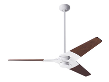 Modern Fan Co. TOR-GW-52-MG-NL-002 - Torsion Fan; Gloss White Finish; 52" Mahogany Blades; No Light; Fan Speed and Light Control (3-w