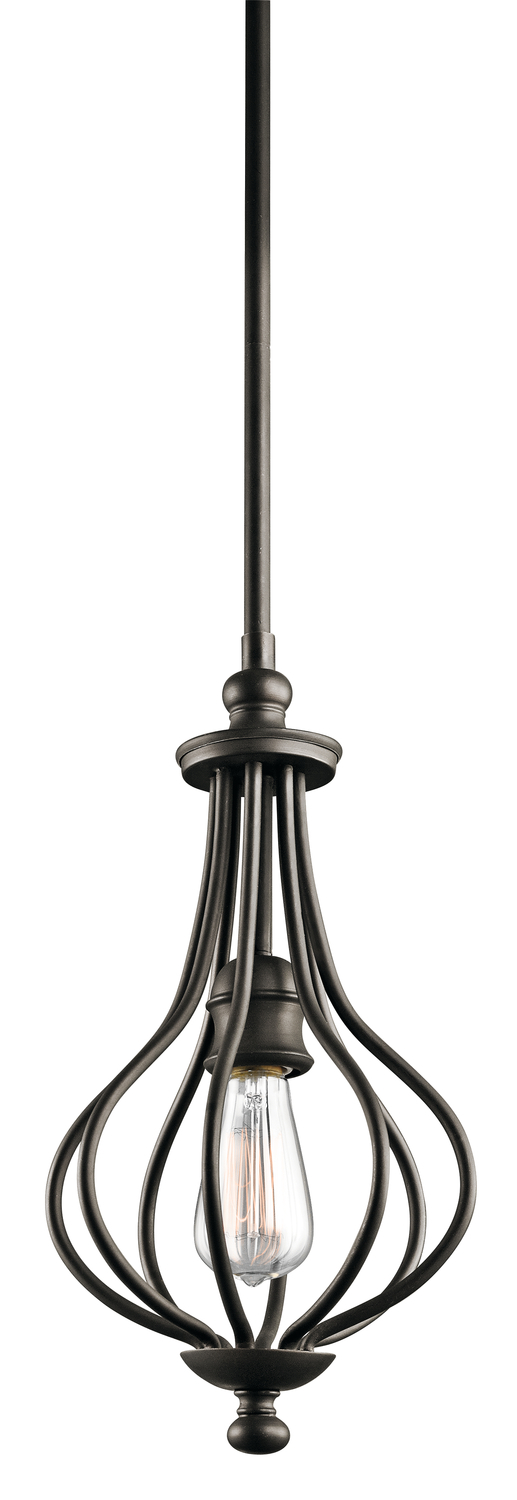 Kensington™ 1 Light Mini Pendant Olde bronze