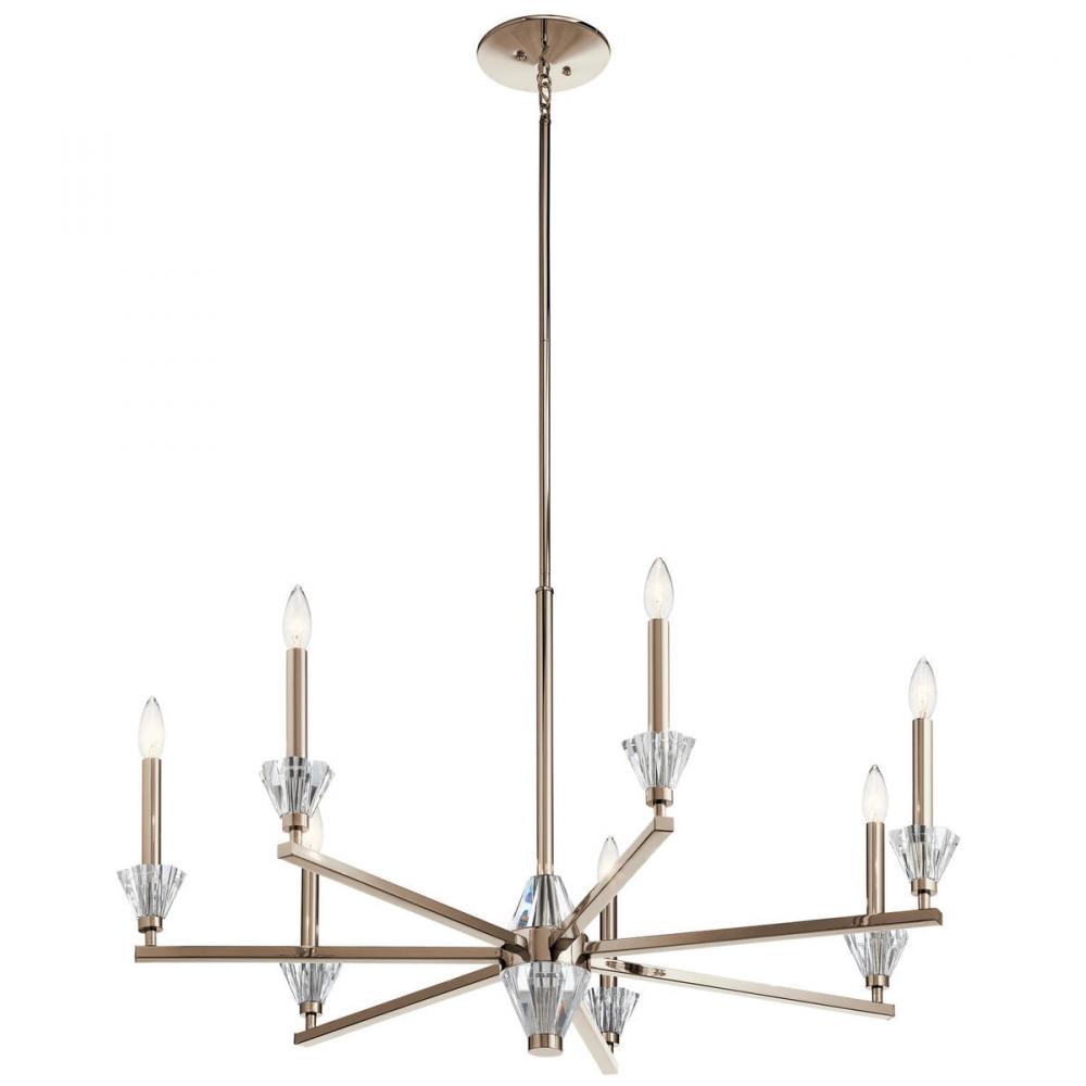 Calyssa™ 7 Light Chandelier Polished Nickel