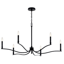 Kichler 52696BK - Chandelier 6Lt