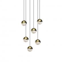 Sonneman 2915.14-SML - 6-Light Round Small LED Pendant