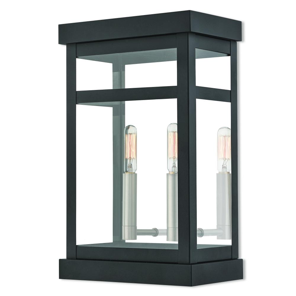 2 Lt BK Outdoor Wall Lantern