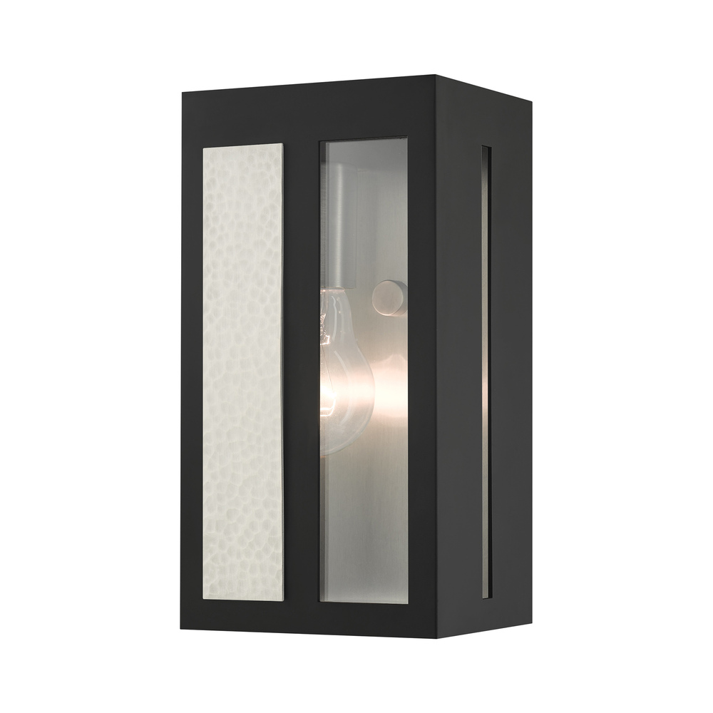 1 Lt Black  Outdoor ADA Wall Lantern