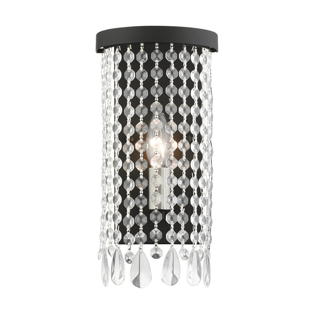 1 Lt Black ADA Sconce