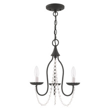 Livex Lighting 40793-04 - 3 Lt Black Mini Chandelier