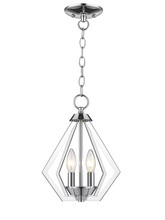 Livex Lighting 40922-05 - 2 Light CH Mini Chandelier/Ceiling Mount