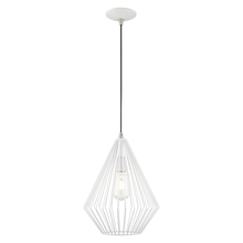 Livex Lighting 41325-03 - 1 Lt White Mini Pendant