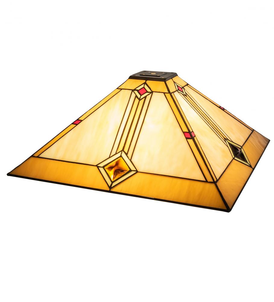 17" Square Diamond Mission Shade