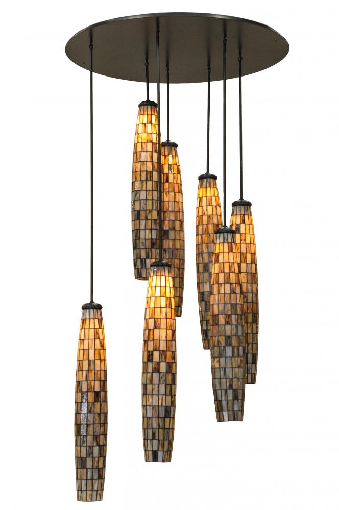 46"W Checkers 7 LT Cascading Pendant