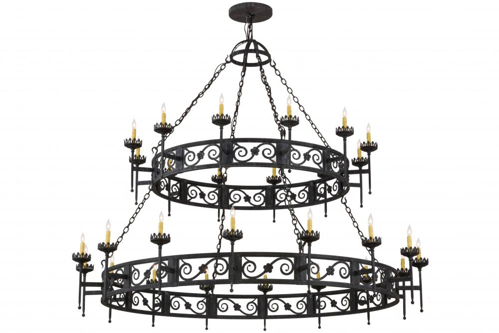 84"W Majella 28 LT Two Tier Chandelier