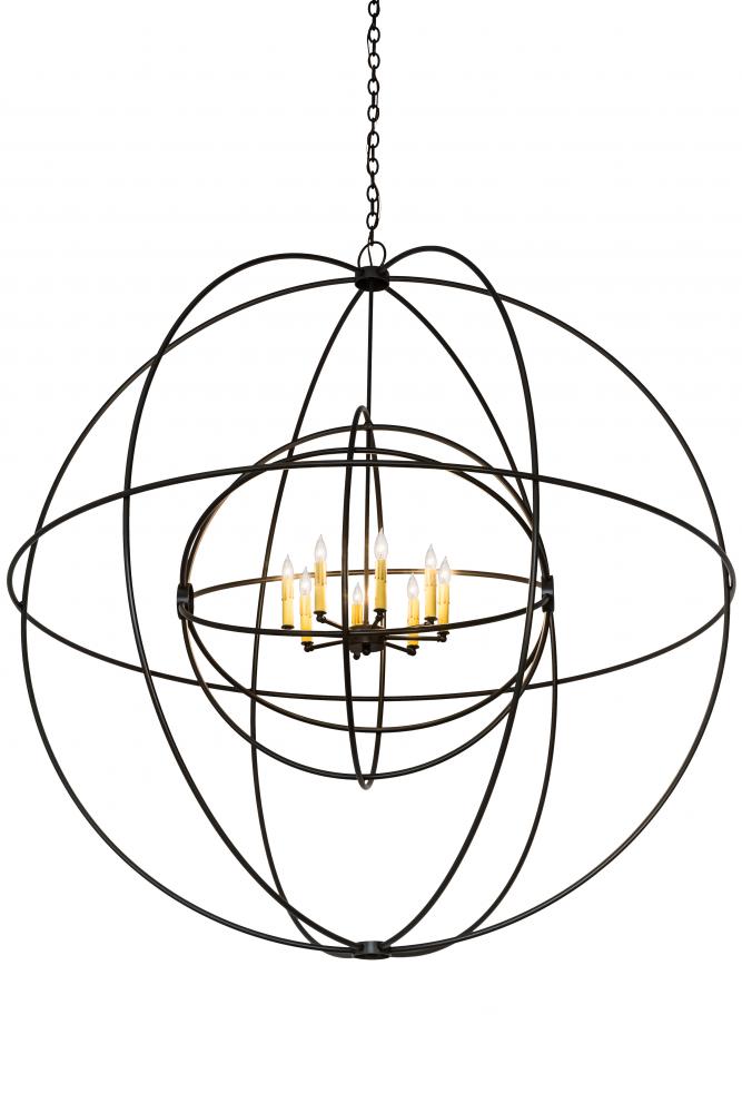 60" Wide Atom Enerjisi 8 Light Chandelier