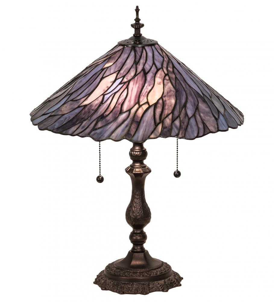 21" High Willow Jadestone Table Lamp