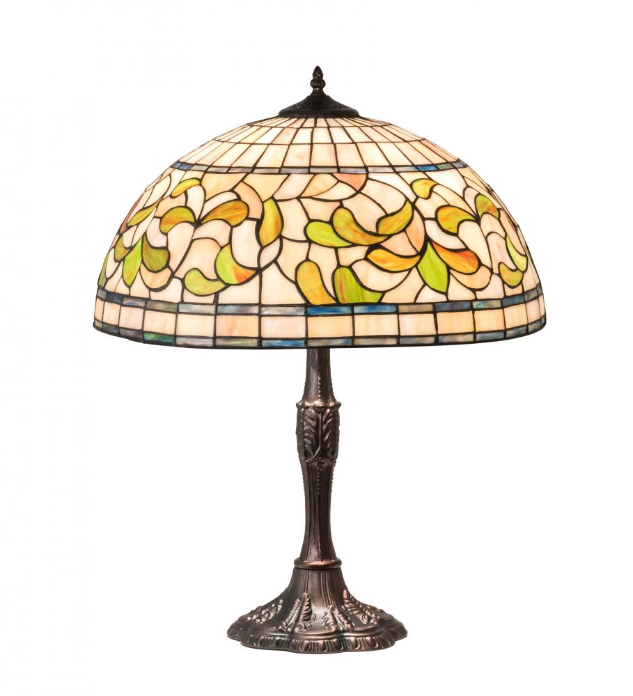 26" High Tiffany Turning Leaf Table Lamp