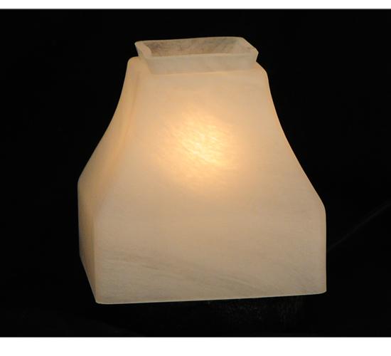 5"Sq Bungalow Alabaster Shade