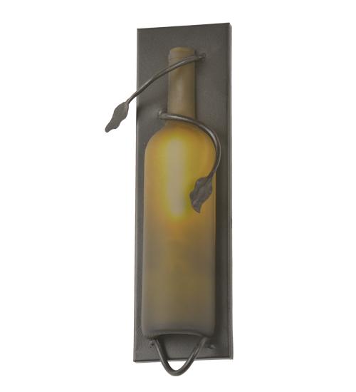 4"W Tuscan Vineyard Wine Bottle Wall Sconce