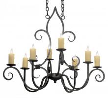 Meyda Blue 117288 - 36"L Clifton 8 LT Oblong Chandelier