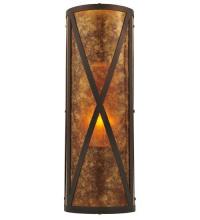 Meyda Blue 117850 - 7"W Saltire Craftsman Wall Sconce