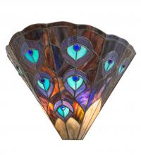 Meyda Blue 119280 - 14" Wide Peacock Wall Sconce