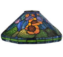 Meyda Blue 119550 - 16" Wide Tiffany Poppy Cone Shade