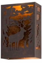 Meyda Blue 120788 - 10"W Deer Wall Sconce