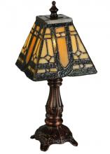 Meyda Blue 142878 - 12"H Sierra Prairie Mission Mini Lamp