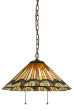 Meyda Blue 143461 - 18"W Prairie Delta Pendant