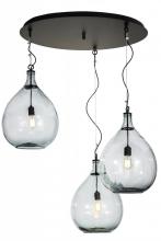 Meyda Blue 152445 - 47"W Euri Tanta 3 LT Cascading Pendant