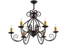 Meyda Blue 160446 - 36" Wide Jenna 6 Light Chandelier