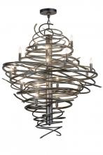 Meyda Blue 162308 - 36"W Cyclone 18 LT Chandelier