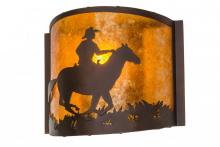 Meyda Blue 163112 - 12" Wide Cowboy Wall Sconce