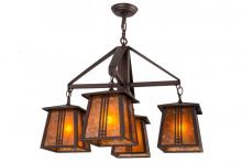 Meyda Blue 163118 - 28"W Prairie Loft 4 LT Chandelier