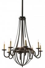 Meyda Blue 167781 - 38"W Barrel Stave Metallo 8 LT Chandelier