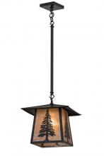 Meyda Blue 170889 - 12"Sq Stillwater Tall Pine Pendant