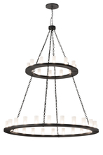 Meyda Blue 196183 - 72" Wide Loxley 36 LT Two Tier Chandelier