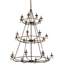 Meyda Blue 214036 - 60" Wide Estrella 24 Light Three Tier Chandelier