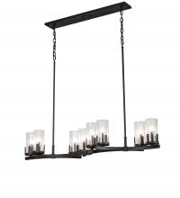 Meyda Blue 215599 - 52" Long Cero 8 Light Oblong Chandelier