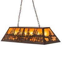 Meyda Blue 217916 - 48" Long Tall Pines Oblong Pendant