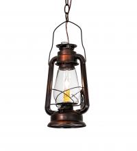 Meyda Blue 218760 - 7" Wide Miners Lantern Mini Pendant