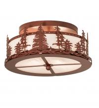 Meyda Blue 238688 - 16" Wide Tall Pines Flushmount