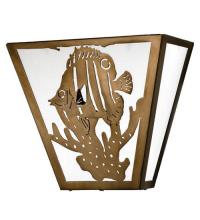 Meyda Blue 23909 - 13"W Tropical Fish Wall Sconce